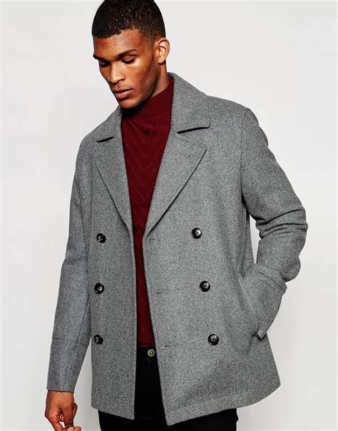 Peacoat Gray Wool .